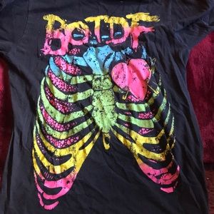 Vintage BOTDF rainbow rib cage tee